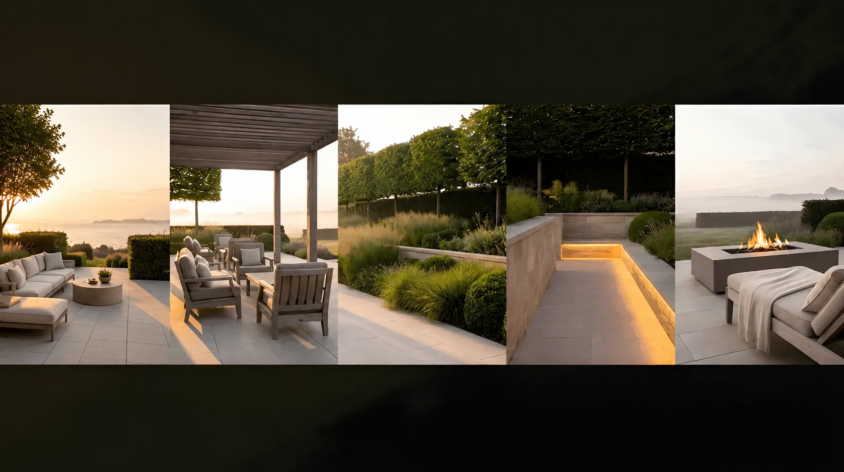Luxury rooftop terrace