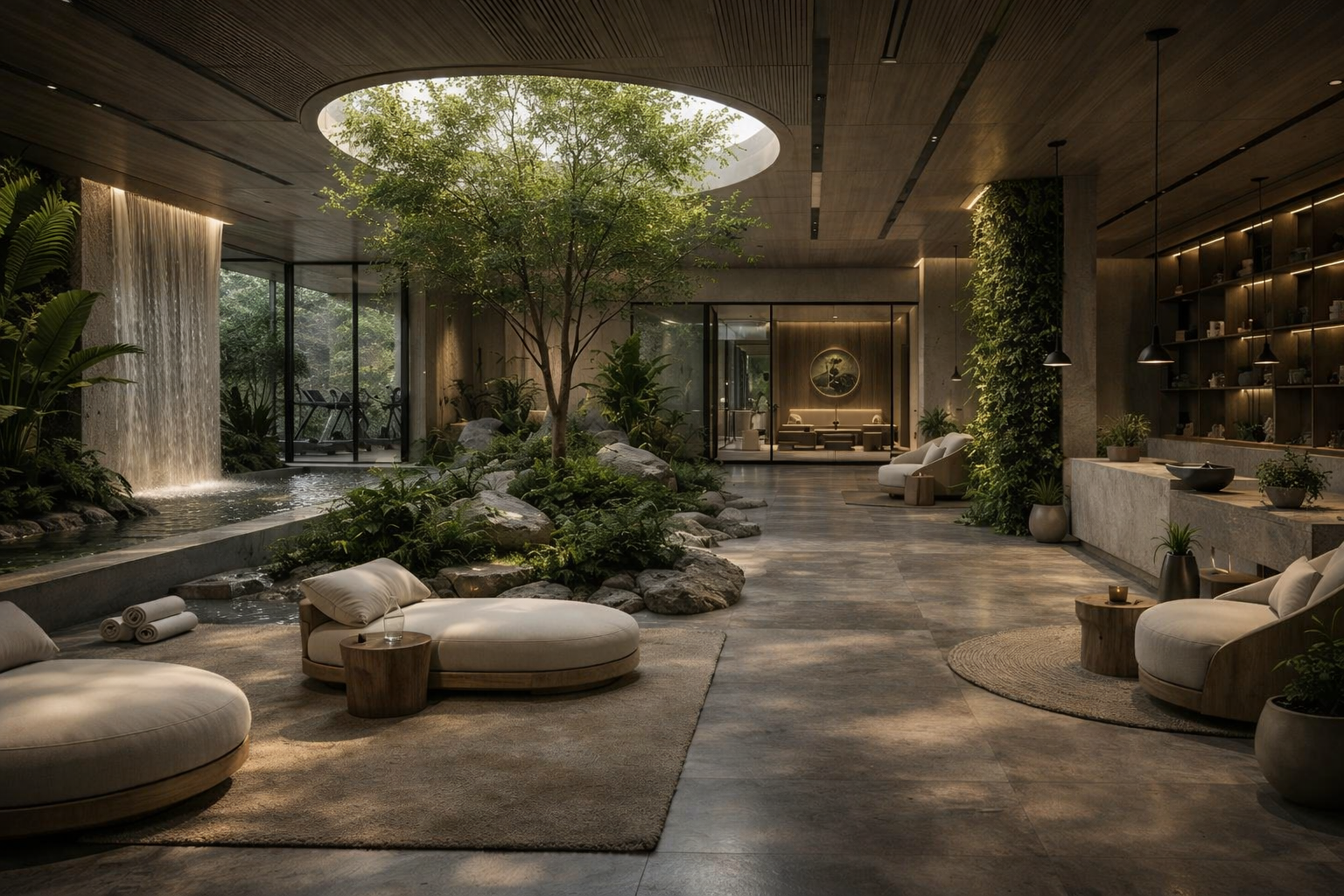 Wellness retreat architecture