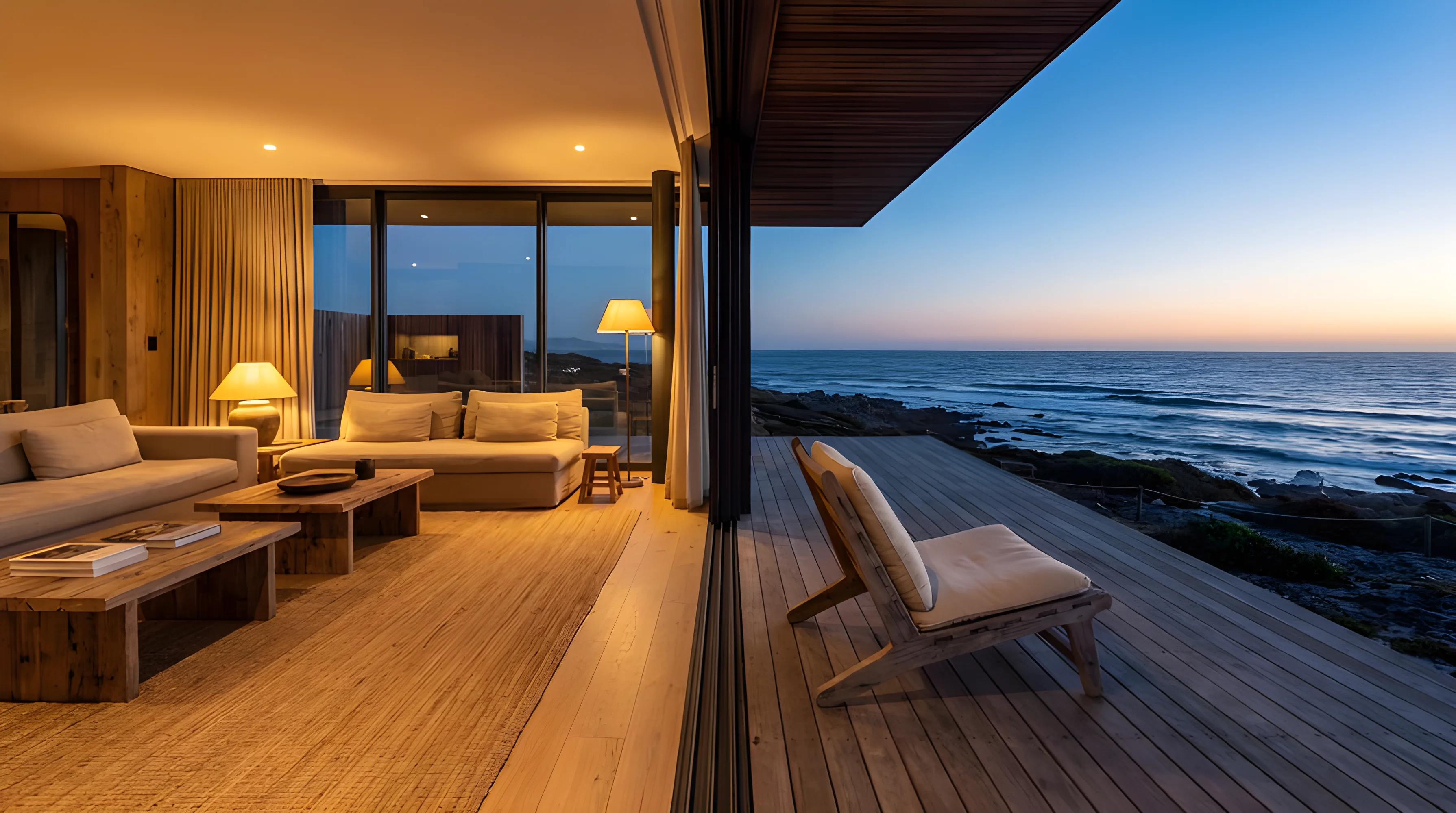 Luxury hospitality living space